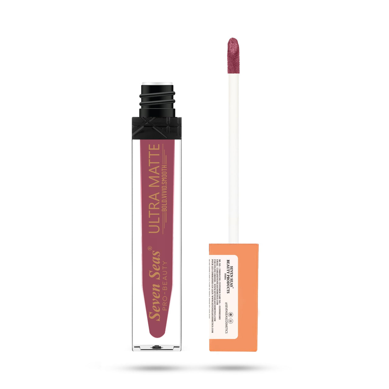 Seven Seas Ultra Matte Liquid Lipstick Trendy Nude Shade (Blush Pink)