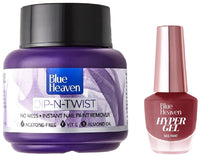 Blue Heaven Dip & Twist Nail Paint Remover, 40 ml & Blue Heaven Hypergel Nailpaint - Mauve Magic, 301, 11ml
