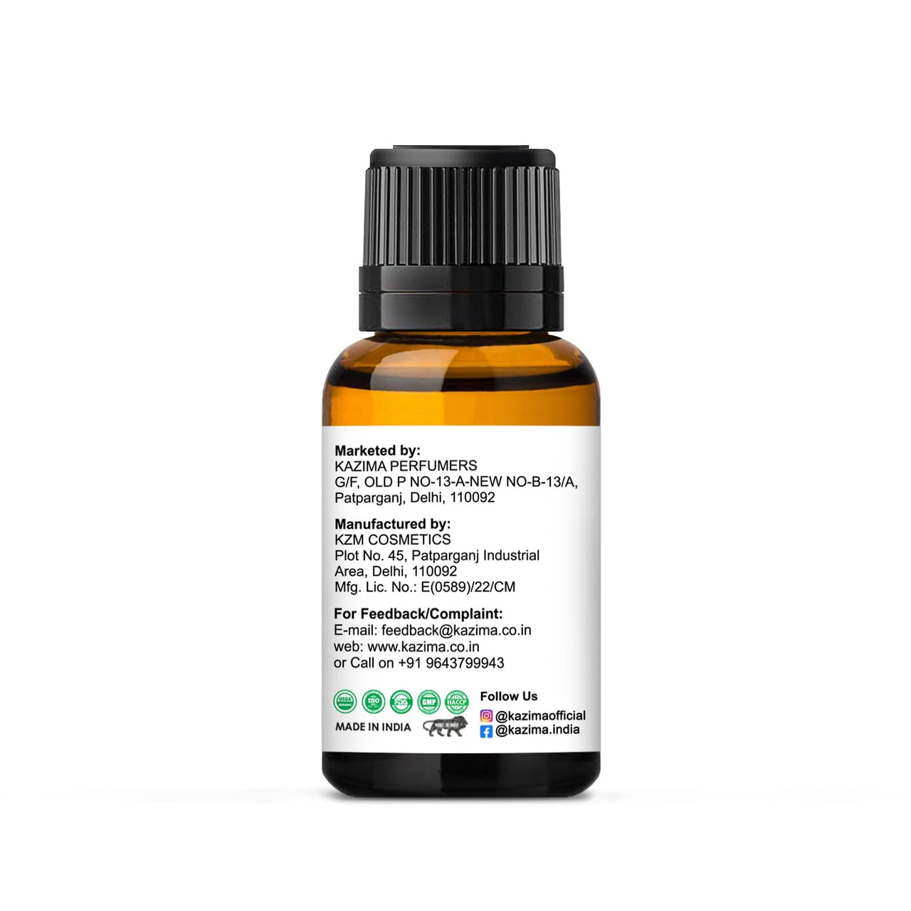 KAZIMA Combo of Rosemary Oil and Peppermint Oil - 100% Pure Essential Oil for Hair Growth, Skin Care, Aromatherapy, Muscles & Joints Pain, 15 ml each