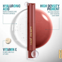 Lakmé 9to5 Liquid Lipstick, Hya Matte, with Hyaluronic Acid for hydrated lips, Afterhours Wine 3.6gm