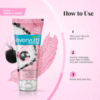 Everyuth Naturals Anti Pollution Pink Clay & Charcoal Scrub 100g