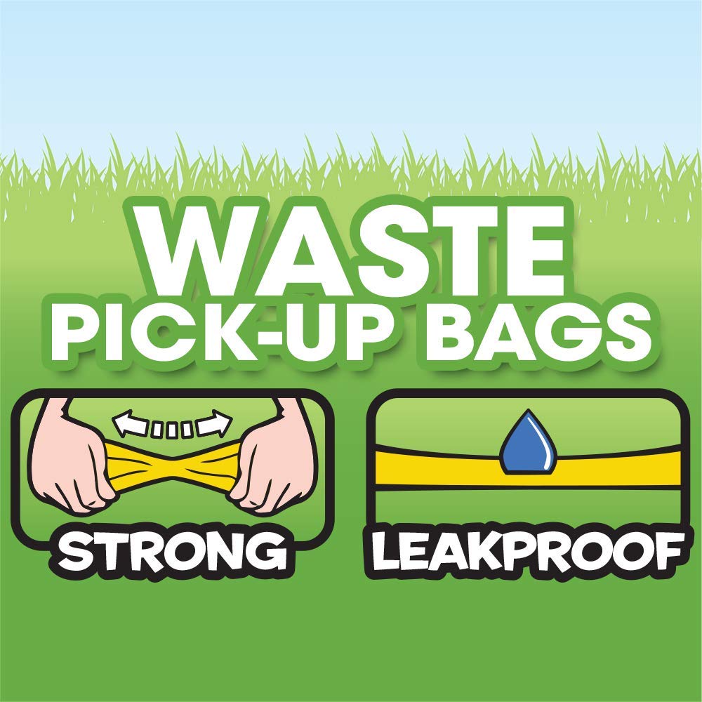Bags On Board Dog Poop Bags | Strong, Leak Proof Dog Waste Bags | 9 x14 Inches, 315 Multi-Colored Bags