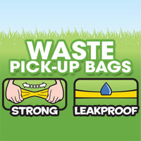 Bags On Board Dog Poop Bags | Strong, Leak Proof Dog Waste Bags | 9 x14 Inches, 315 Multi-Colored Bags