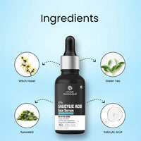 Khadi Organique Salicylic Acid Face Serum Promotes clear complexion, Reduce acne & inflammation, unclogs skin pores