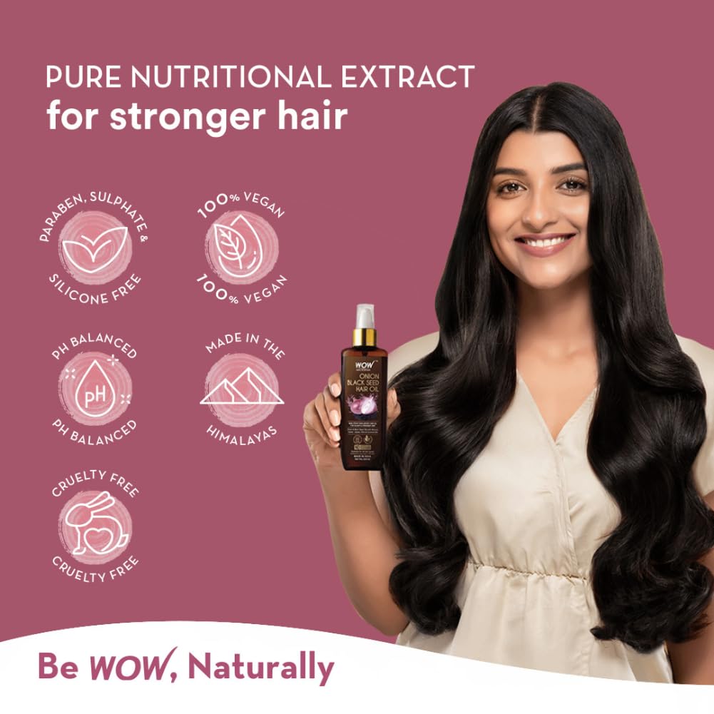 WOW Skin Science Ultimate Onion Oil Hair Care Kit for Hair Fall Control - Shampoo 300ml + Conditioner 300ml + Onion Hair Oil 200ml