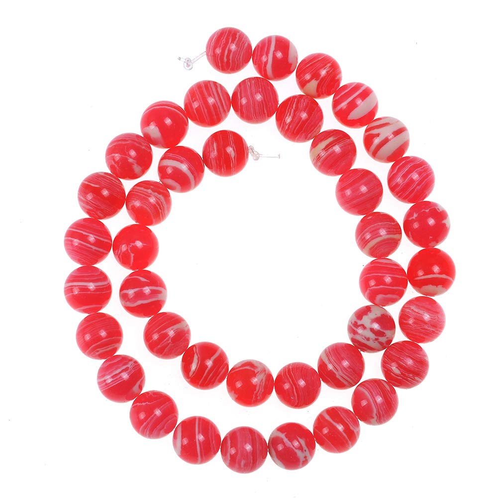 Natural Stone Beads 4mm Watermelon Gemstone Round Loose Beads Crystal Energy Stone Healing Power for Jewelry Making DIY,1 Strand 15" Watermelon Stone