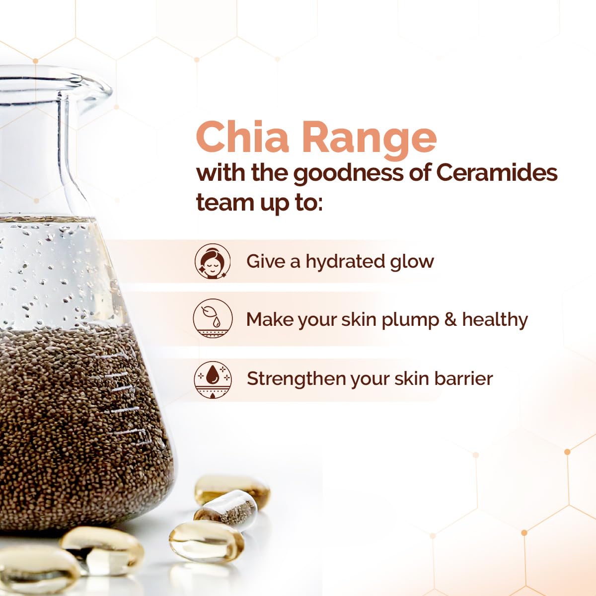 Mamaearth Chia Calming Moisturizer with Chia Seed & Ceramides for Healthy Skin Barrier | For Hydrated Glow | Co-Created with Dermats | For Dry & Sensitive Skin | 24H Long Lasting Moisturization | Fragrance Free | 80 g