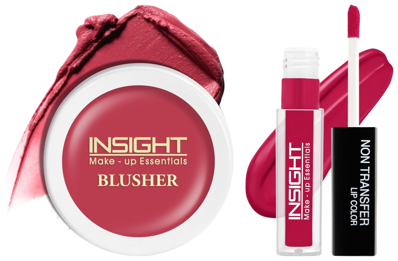 Insight Cosmetics Insight Non Transfer Lip Color Matte Texture12Hrs WaterproofTrue ColorSmudge Proof Paraben Free 100% Veg, 4ml(LG40-07) Crème Blusher, Face Makeup, Raspberry Gelato, 3.5 gm(B-02=02)