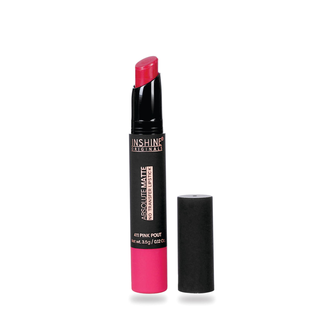 INSHINE Absolute Matte Lipstick - Long-lasting, Transfer-resistant, Velvety Matte Finish with Intense Color, Up to 12 Hours Wear | Perfect for Sophisticated Lips - PINK POUT