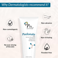 Fixderma Peelonate AHA Face Cleanser | Face Exfoliator| Uneven skin tone, Non-comedogenic formulation, Non-irritating skin cleanser, Reduces Rough & Dry skin-100ml