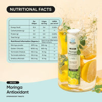 Bloom Moringa Antioxidant Effervescent Tablets | 20 Effervescent Tablets (Pack of 1) | Natural Liver Detox and Gut Health | Infused with Organic Moringa Leaf Powder | Lemon Flavour