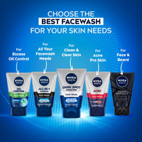 NIVEA MEN Acne Control Face Wash 50 g | With Magnolia Bark Extracts for 12 Hr Oil Control in Summer | Fights Dirt and Oil | For Oily Skin