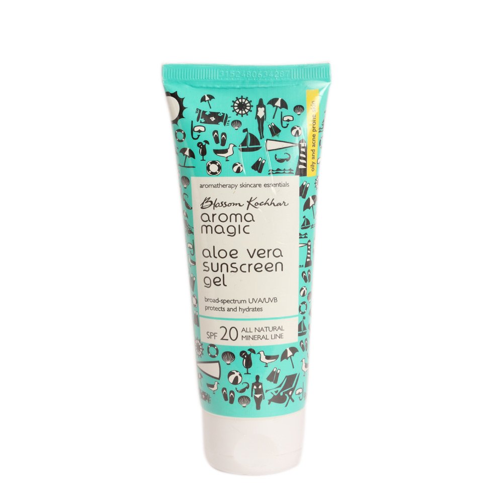 Aroma Magic Moisturiser, Aloe Vera Sunscreen Gel - 100 Milliliters Gel