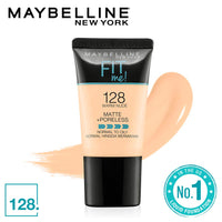 Maybelline New York Color Sensational Creamy Matte Lipstick, 657 Nude Nuance, 3.9G And Maybelline New York Fit Me Matte+Poreless Liquid Foundation Tube, 128 Warm Nude, 18Ml