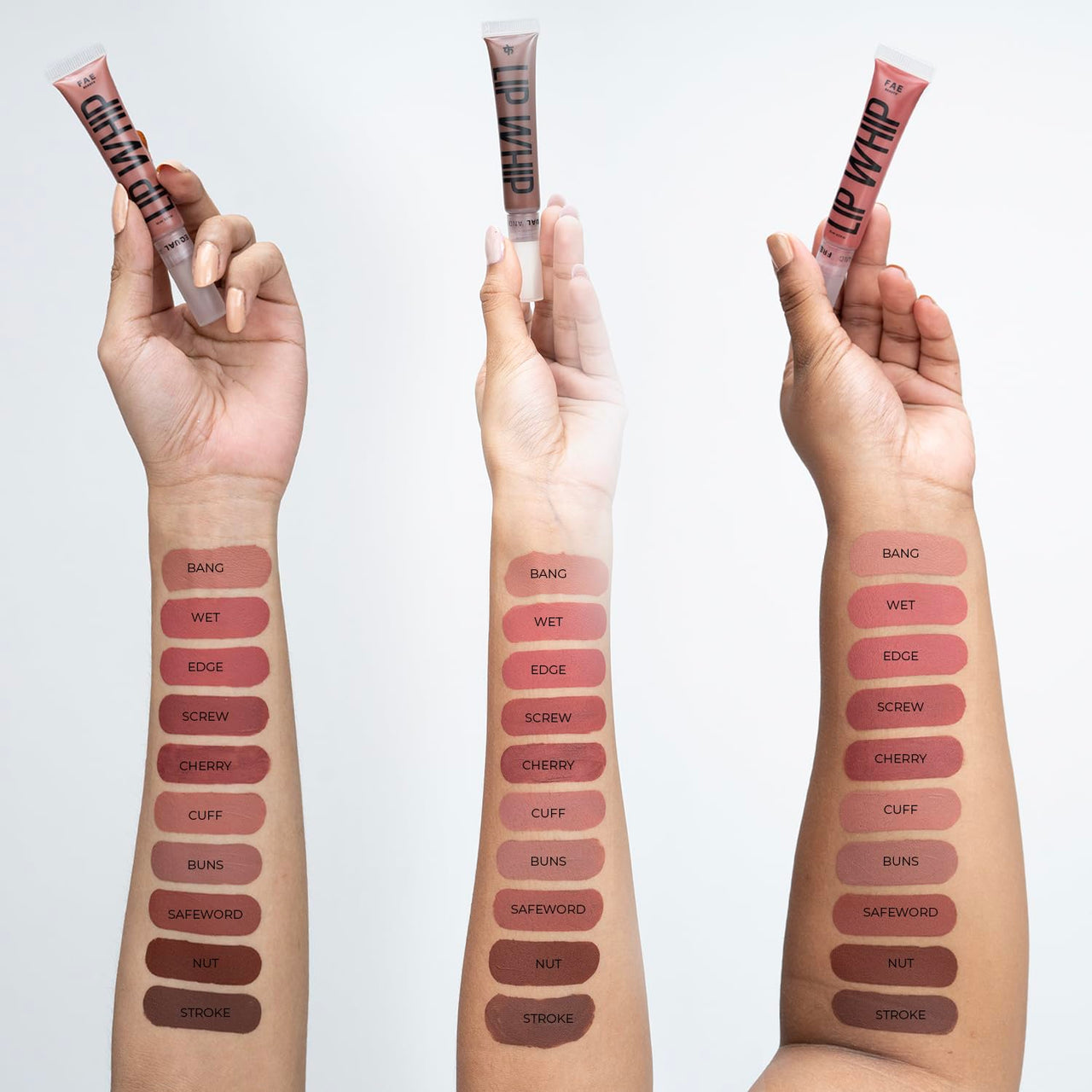 Fae Beauty Lip Whip 12Hr Comfortable Matte Liquid Lipstick (10ml) | Long Wear | Non Drying | Soft Mousse Smudgeproof Formula | Vegan | With Moisture Lock Technology | Enriched with Vitamin E and Cherry Coffee - Stroke