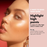 e.l.f. Halo Glow Liquid Filter, Complexion Booster For A Glowing, Soft-Focus Look, Infused With Hyaluronic Acid, Vegan & Cruelty-Free, 3.5 Medium, All