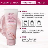 Conscious Chemist® 10% Azelaic Acid Cream | 50g | Face Cream for Men & Women, Moisturizer for Acne Prone Skin, Redness Relief, Soothe Irritation & Inflammation, All Skin Types - Azicalm