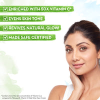 Mamaearth Vitamin C Daily Glow Face Cream and Serum With Turmeric for Skin Illumination - 80 for Men & Women