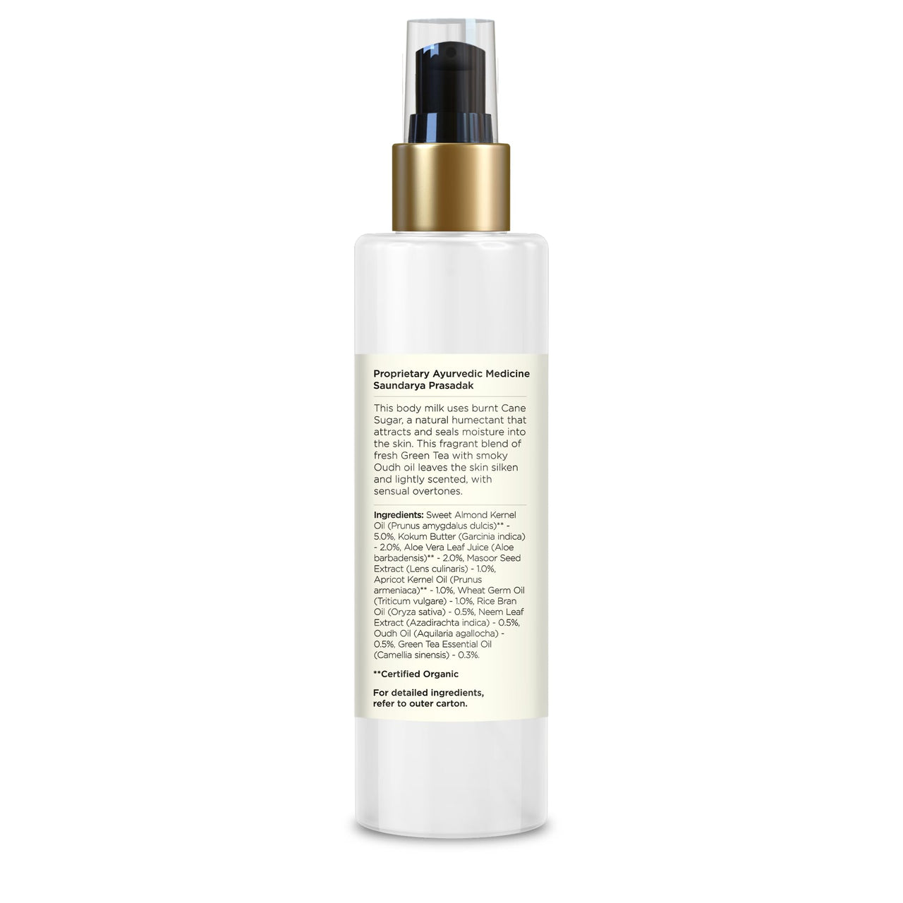 Forest Essentials Ultra-Rich Body Milk Oudh & Green Tea | Natural Moisturizing Body Lotion For Instant Hydration | Ayurvedic Body Moisturizer, Paraben Free| For Women & Men | 130 ml