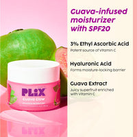 PLIX - THE PLANT FIX Guava & Roses Regime for Bright Skin & Balanced Skin pH| Hydrating Cleanser| 2-in-1 Toner Serum| Vitamin C Serum | Smoothie Moisturizer | For Men & Women| Glowing in 1 Use