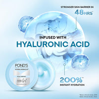 POND'S Super Light Gel Oil Free Face Moisturizer 100 g | With Hyaluronic Acid & Vitamin E for Fresh Glowing Skin & 24 hr Hydration - Daily Use