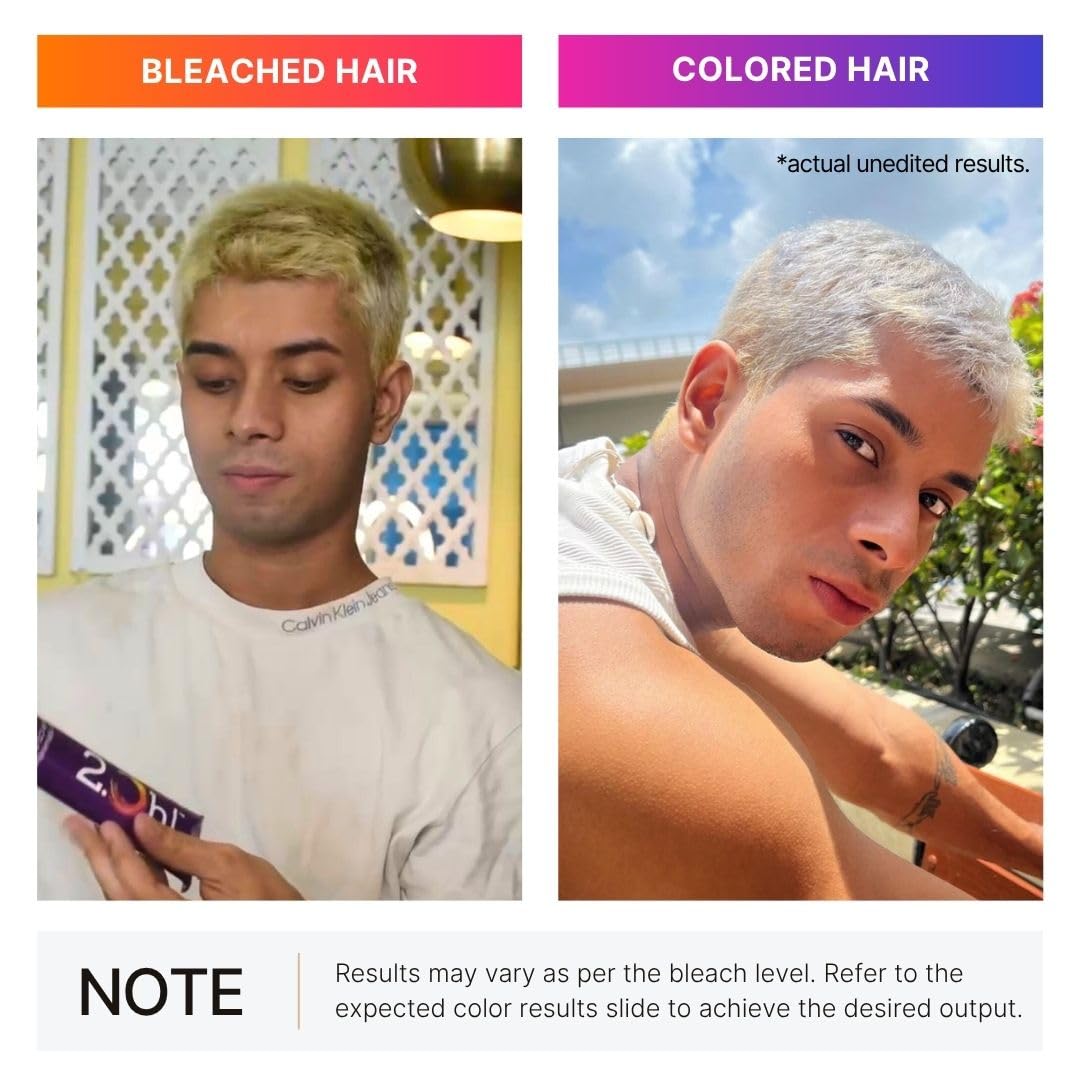 2.Oh! Italian- Steel Grey Hair Color For Women & Men | Ammonia-Free DIY Semi Permanent Hair Color | Enriched with Argan Oil | Lasts upto 5-6 Washes