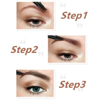 ZEYFLEEB 4 Point Eyebrow Pencil Black,Waterproof Microblading Eyebrow Pencil with a Micro-Fork Tip Applicator Creates || Black Fine Sketch Liquid Eye Brow Tattoo Tint Pen