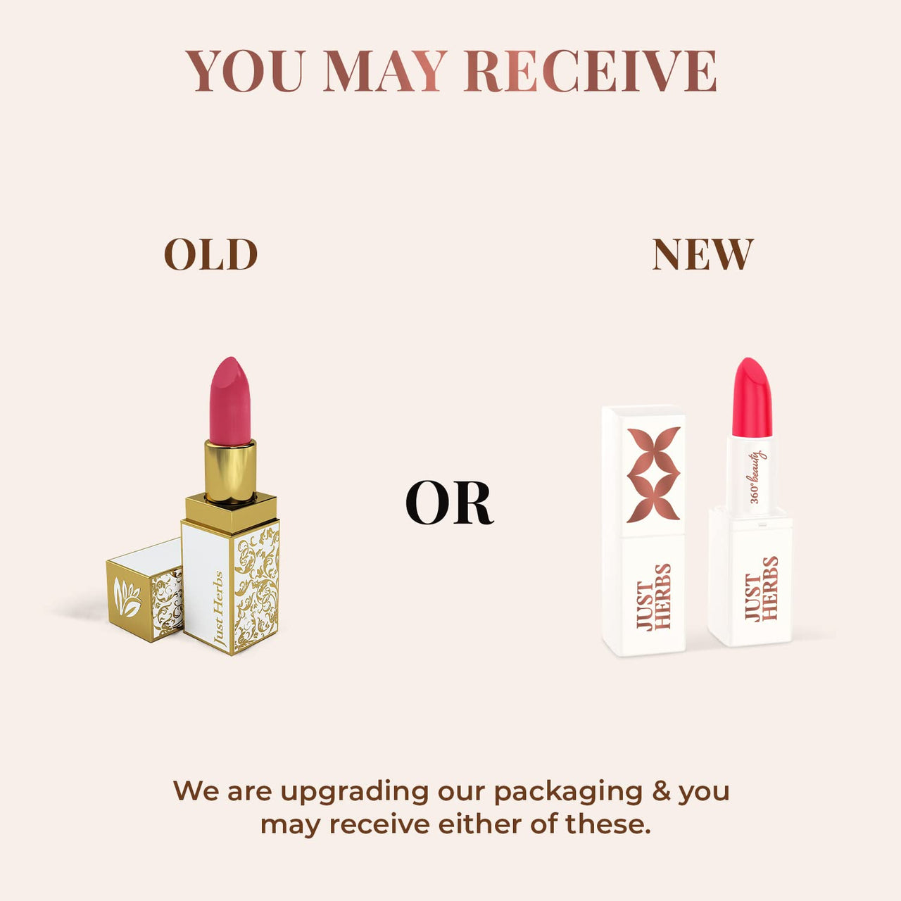 Just Herbs Ayurvedic Creamy Matte Lipstick06 Burnt Red (Half - Size) 1.8gm & Just Herbs Retractable 2 in 1 Herbal Eyeliner + Kajal - Black 0.3g Combo