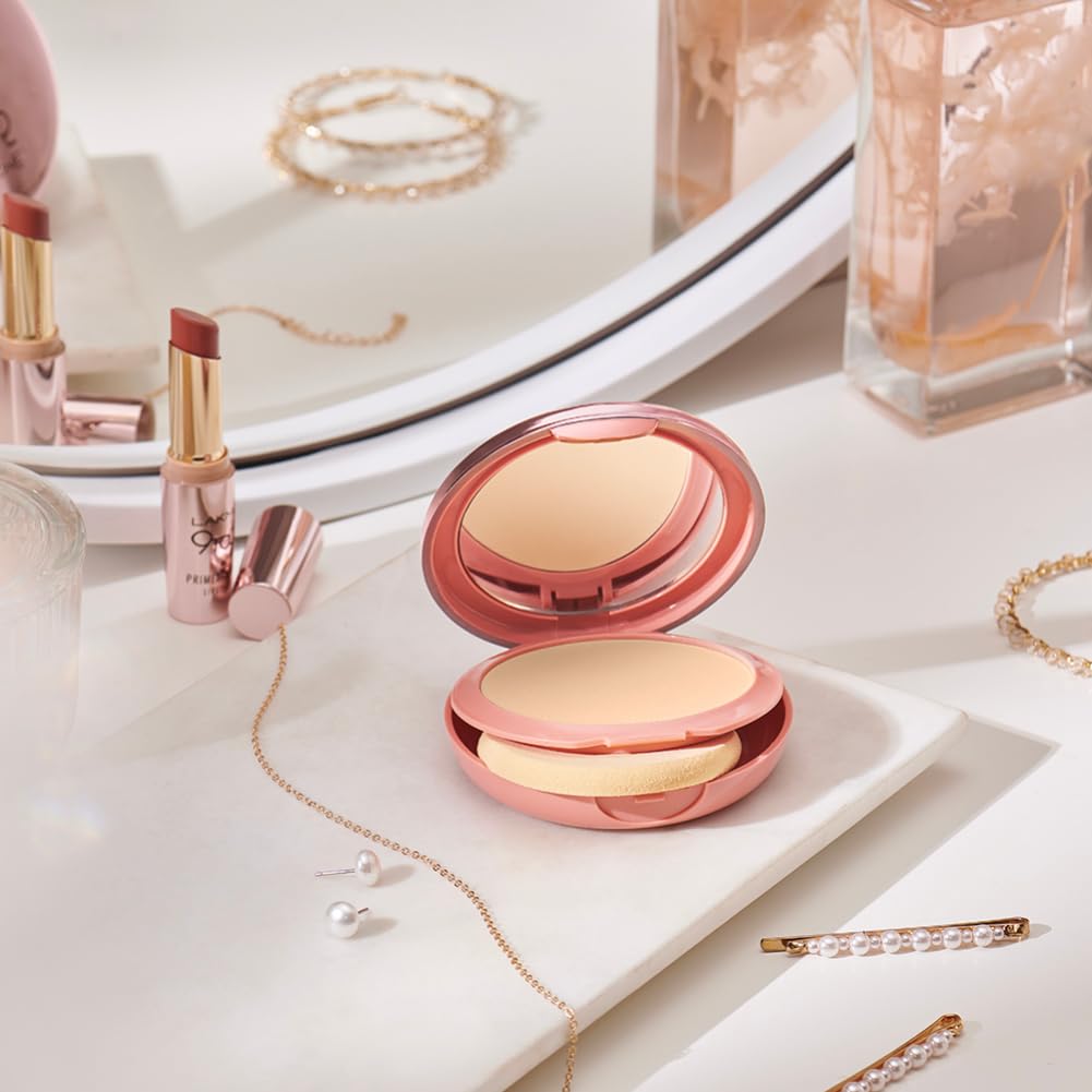 Lakmé 9To5 Double Duty Dual Finish Natural Compact Full Powder For All Skin Types, 9G, 1 Count