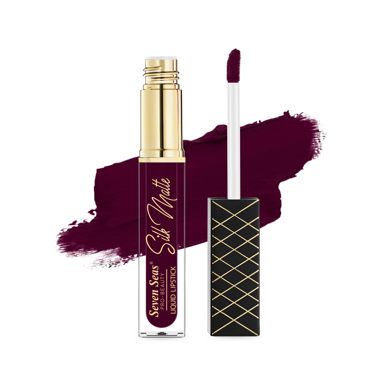 Seven Seas Silk Matte Liquid Lipstick | Long Lasting and Waterproof Liquid Lipstick for Women (Rose, 7ml)