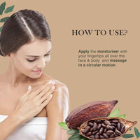 Richfeel Cocoa Butter Moisturizing Body Lotion | 48hr nourishing lotion with 100% Cocoa And Shea Butter| Restores Glow | 200 ml