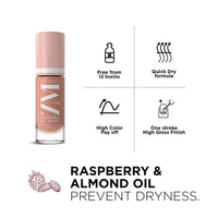 ZM Zayn & Myza Breathable Nail Enamel - Coffee Cream | Smooth Application | Quick-Drying I Longlasting I Chip-Defiant I Water Permeable | Glossy Finish | 100% Vegan, 6 ml
