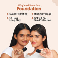 The Derma Co 2% Niacinamide High Coverage Matte Foundation With 1% Hyaluronic Acid & Spf 40 Pa+++ For 12 Hour Long Stay & Oil Control - 06 Beige, All