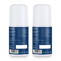 BELLAVITA Deo White Natural Underarm Roll On Deodorant for Men |Control Odour|Alcohol-Free| Antiperspirant for Long Lasting Freshness, 50ml Each (Pack of 2)
