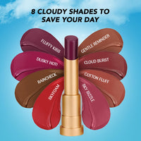 LoveChild Masaba Lush Creme Lipstick (Maroon), Moisturizing Satin Finish with Ceramides & Shea Butter, Lightweight, Long-Lasting & Ultra-Smooth, Perfect Shades for Indian Skin Tones, Cloud Burst 3.5g