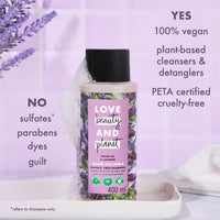 Love Beauty & Planet Smooth and Serene Conditioner with Argan Oil and Lavender Aroma, 400 ml And Love Beauty & Planet Smooth and Serene Shampoo with Argan Oil and Lavender Aroma, 400 ml