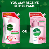 Dettol Liquid Handwash Refill – Skincare Hand Wash- 675ml (Pack fo 2) | pH Balanced | 10x Better Germ Protection