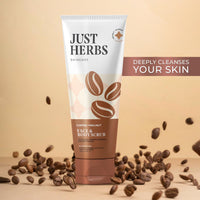 Just Herbs Grooming Kit for Men - Face and Body Scrub, Charcoal Body Wash, Rosemary Beard Oil & Hair Serum Combo Set