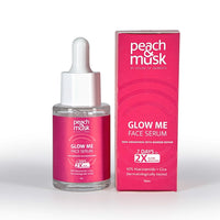 Peach and Musk Glow Me Face Serum with 10% Niacinamide & Alpha Arbutin, 2X Glow Booster, Repairs Skin Barrier, Reduces Pigmentation, Dark Spots, Blemishes & Pore Care for All Skin Types - 30ml