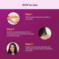 WOW Skin Science Red Onion Black Seed Oil Hair Mask with Red Onion Seed Oil Extract and Black Seed Oil, 200mL, 1 Count