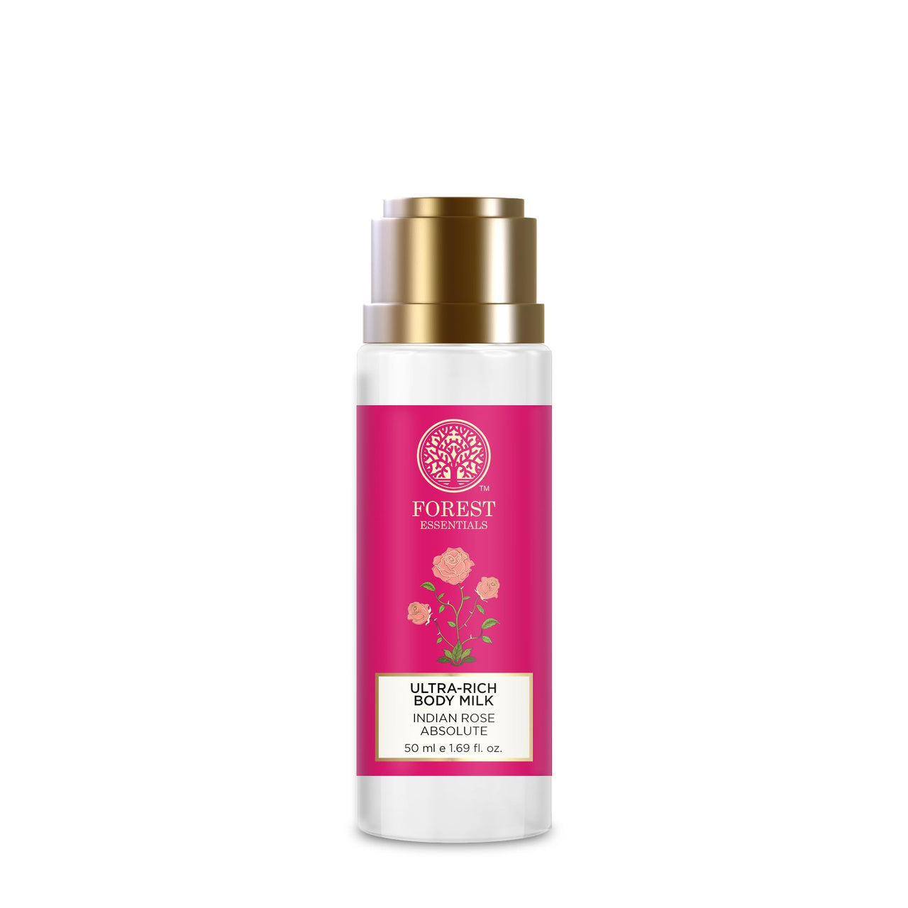 Forest Essentials Indian Rose Absolute Gift Box | Body Care Gift Set with Premium Body Wash & Body Lotion | 2 Piece Gift Set