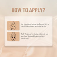 SWISS BEAUTY Airbrush Finish Compact For All Skin Types With Spf 10 | 16 Hours Of Oil-Control |Matte Finish | Shade- 06 Hazel, 9g