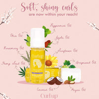 Curl Up Curl Nourishing Hair Oil -Light, Non-Greasy and Non-Sticky Oil for wavy and Curly hair I Paraffin waxes Free, Mineral Oil Free and Phthalate free,100 ML