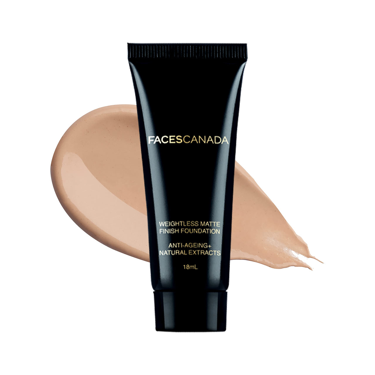 FACESCANADA Weightless Light Coverage Matte Finish Foundation For Oily Skin oil Mini,18Ml,Natural 02,1 Count&Weightless Stay Matte Compact Powder Vitamin E&Shea Butter,Spf 20 Natural 02,9G,Pack Of 1