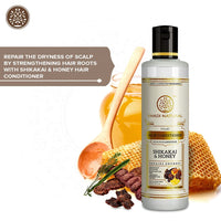 Khadi Natural Shikakai & Honey Herbal Hair Conditioner for Nourishing Dry Hair | Repairs Dry, Damaged & Dull Hair | SLS & Paraben Free | Suitable for All Hair Types | 210ml