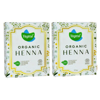 Vegetal Organic Henna Powder, 100% Natural, Chemical-Free, 100 gm, Pack of 2