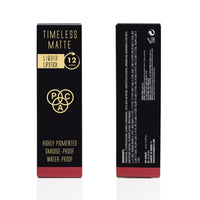 PAC Timeless Matte liquid lipstick Waterproof | Smudge & Transfer Proof Lipsticks for Women with Rose Oil | Long Lasting upto 12Hrs | Highly Pigmented Lip Color for All Skin Types | Hottila - 6.5ml