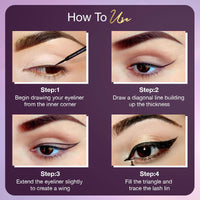 Hilary Rhoda Hi-Tech Eyeliner | Water-Proof & Smudge-Proof | Precision Tip for Women | Long-Lasting Formula | Intense Matte Finish | Quick-Drying Liquid | 5.5 ml
