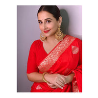 Avantika Fashion Women's  Kanjivaram Soft Pure Lichi Silk Banarasi Saree With Blouse Piece
