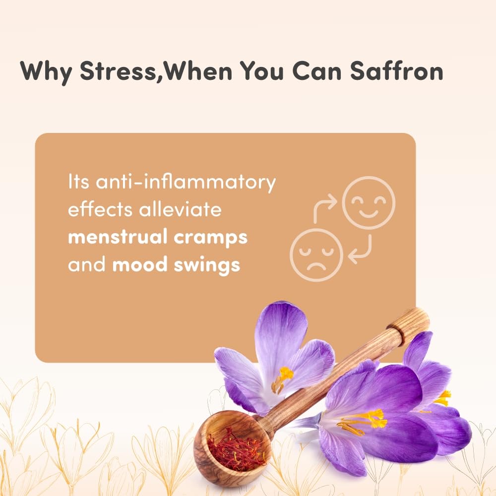 Mylo Pure Saffron for Pregnant Women (Kesar) - 1g | Improves Digestion | Reduces Pain & Cramps | Improves Sleep | Clinically Tested